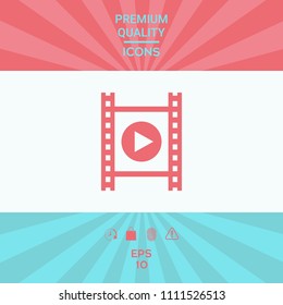 Film strip with play