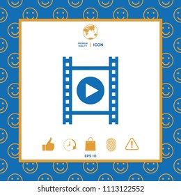 Film strip with play