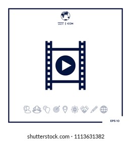 Film strip with play