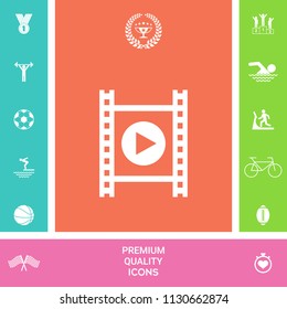 Film strip with play