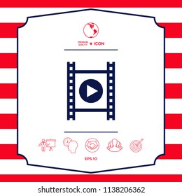 Film strip with play