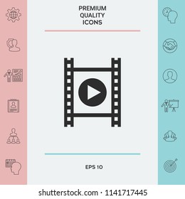 Film strip with play