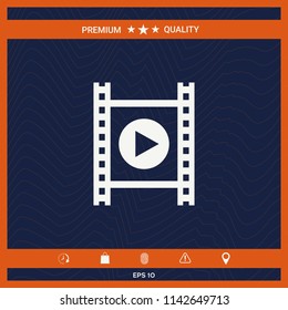 Film strip with play