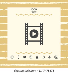 Film strip with play