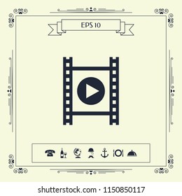 Film strip with play