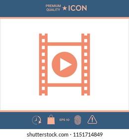 Film strip with play