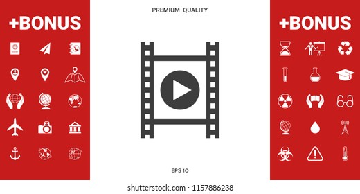 Film strip with play
