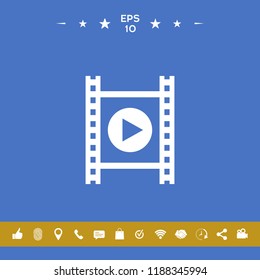 Film strip with play