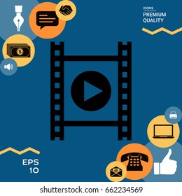 Film strip with play