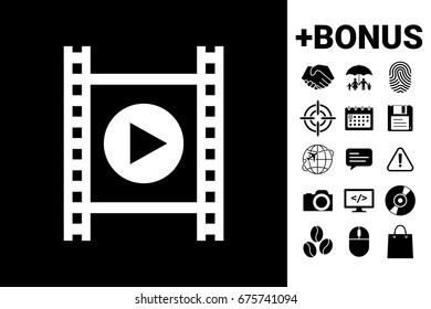 Film strip with play