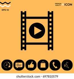Film strip with play