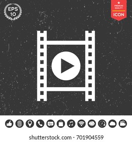 Film strip with play