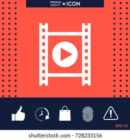 Film strip with play