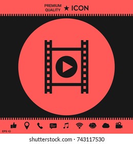 Film strip with play