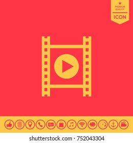 Film strip with play