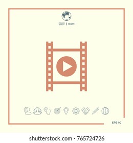 Film strip with play