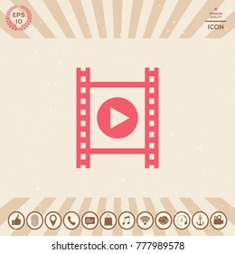 Film strip with play