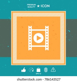 Film strip with play