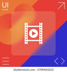 Tira de película con juego. Elementos para su diseño
