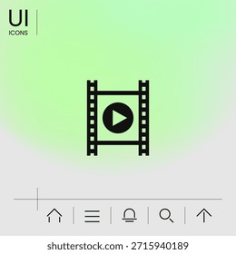 Tira de película con juego. Elementos para su diseño