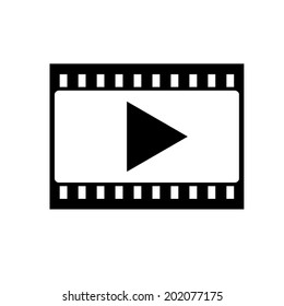 film strip with play icon