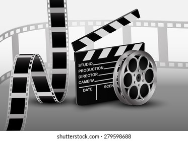 Film strip property vector illustration