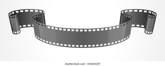 Film Strip Ribbon Vector Illustration Stock Vector (Royalty Free