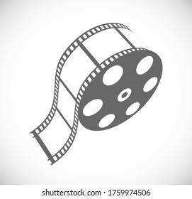 film strip film roll 3d icon