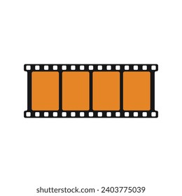 Film Strip Roll Vector Illusration