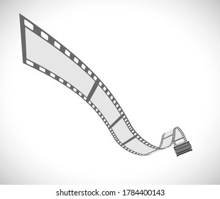 film strip with roller abstract background