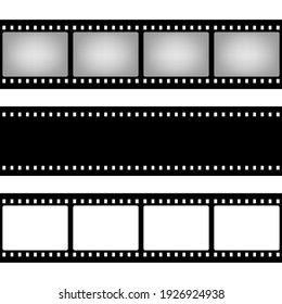 Film strip seamless pattern shape. Old retro cinema movie strip. Video recording. Vector illustration