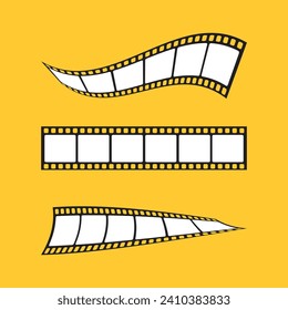 Film strip set, Film frames collection, Video Film strip roll