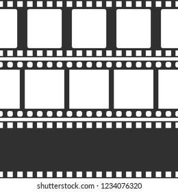 Film strip set. Vector template. seamless pattern. Vector illustration. EPS 10