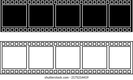 Film strip sign simple icon on background line art 1.eps
