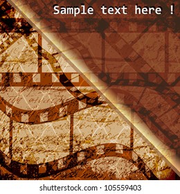Film strip vector background