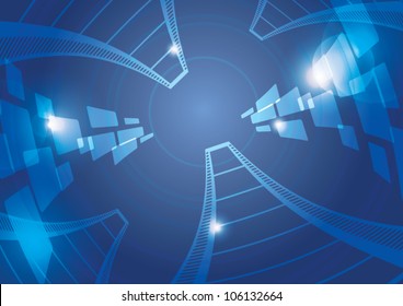 Film strip vector background