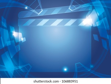 Film strip vector background