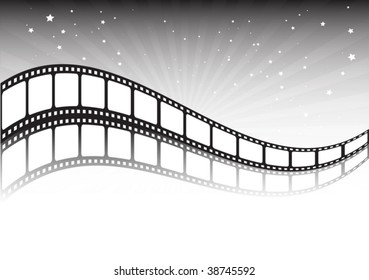 Film strip vector background