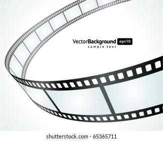 Film strip vector background