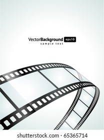 Film strip vector background