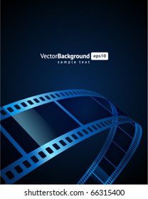 Film strip vector background