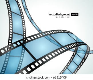 Film strip vector background