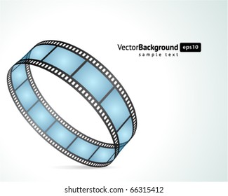 Film strip vector background