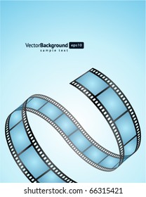 Film strip vector background