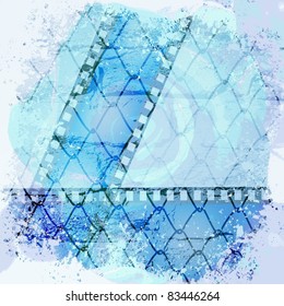 Film strip vector background