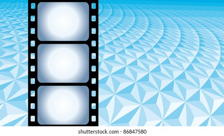 Film strip vector background