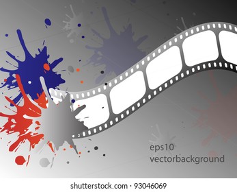 Film strip vector background