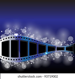 Film strip vector background