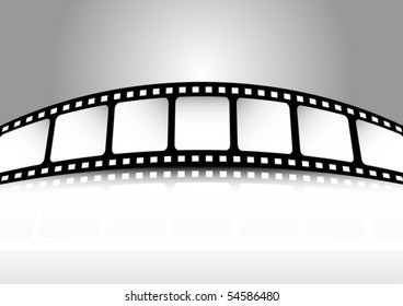Film strip vector banner