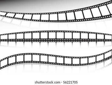 Film strip vector collection of backgrounds